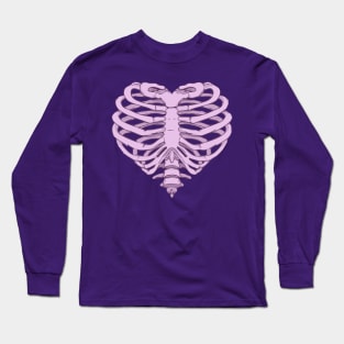 Heart of Bones Skeleton. Long Sleeve T-Shirt